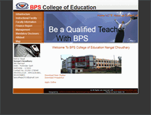 Tablet Screenshot of bpscollegeofeducation.com